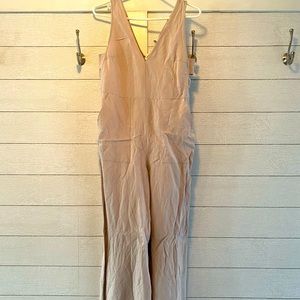 Linen wide leg jumpsuit
